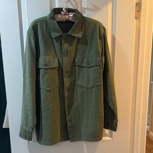 Faherty Olive Utility Jacket